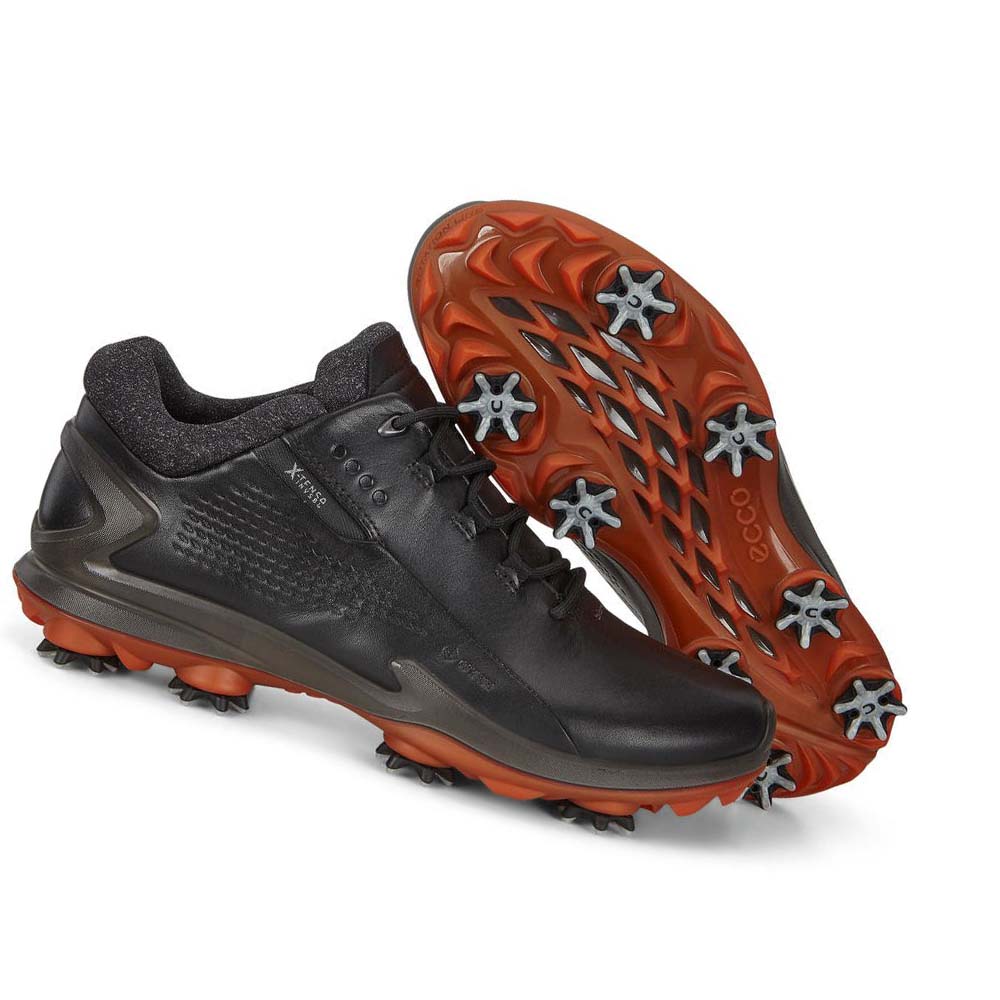 Men's Ecco Biom G3 Cleated Golf Shoes Black | USA 541KOR